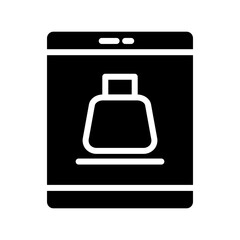 App Shopping Bag Glyph Icon