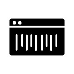Barcode Code Tag Glyph Icon