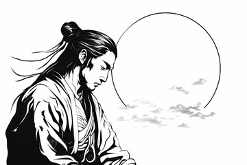 fantasy coloring pages for adults, coloring pages with samurai for children