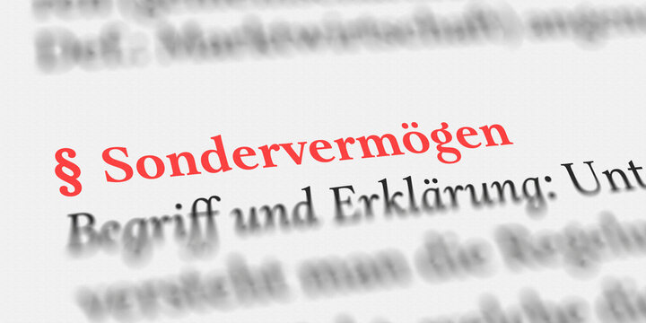 Das Wort Sonderverm&ouml;gen im Buch erkl&auml;rt mit Paragraph Zeichen
