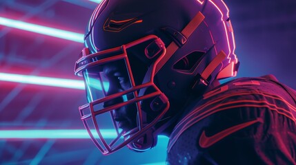 Infusing classic sports imagery with a contemporary neon twist