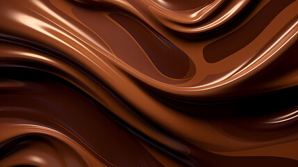 Chocolate background, melted chocolate chips splash