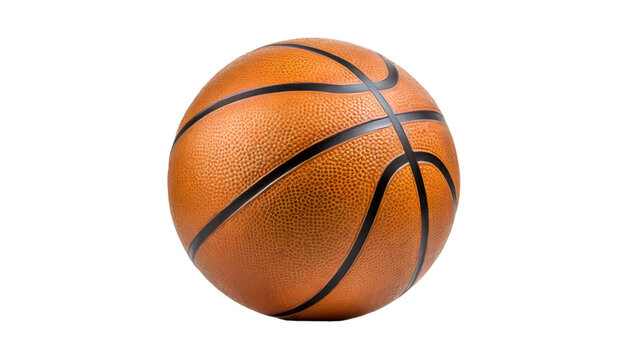 Basketball ball isolated on transparent background