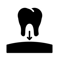 Care Crown Dental Glyph Icon
