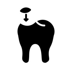 Care Decay Dental Glyph Icon