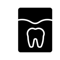 Care Dental Floss Glyph Icon