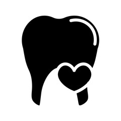 Care Dental Tooth Glyph Icon