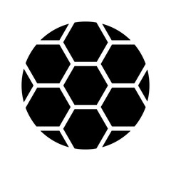 Fototapeta premium Ball Fitness Football Glyph Icon