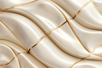 Luxury cream color background with golden line and curve.