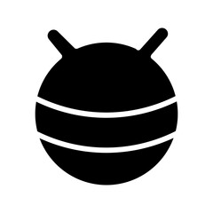 Ball Fitness Gym Glyph Icon