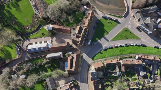 Finchingfield in Essex One of the Most Beautiful Villages in England Aerial View