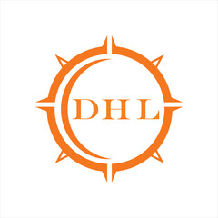 DHL letter design. DHL letter technology logo design on a white background. DHL Monogram logo design for entrepreneurs and businesses.