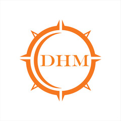DHM letter design. DHM letter technology logo design on a white background. DHM Monogram logo design for entrepreneurs and businesses.