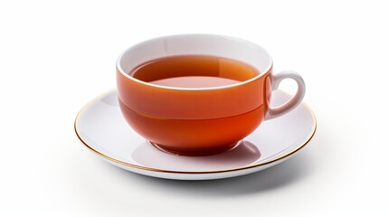 Cup of tea isolated on white background
