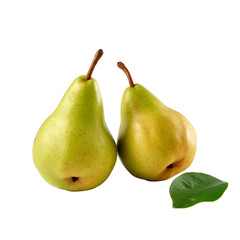Pears isolated on transparent background