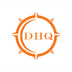 DHQ letter design. DHQ letter technology logo design on a white background. DHQ Monogram logo design for entrepreneurs and businesses.