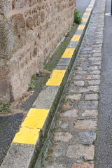 Obraz premium lignes jaunes au sol