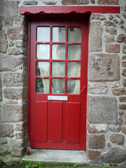 Naklejka premium porte rouge