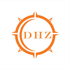 DHZ letter design. DHZ letter technology logo design on a white background. DHZ Monogram logo design for entrepreneurs and businesses.