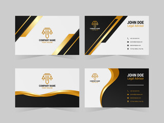 Luxury Legal Office Business Card Template Collection