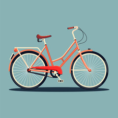 Fototapeta premium Flat modern logo Bicycle vector icon illustration