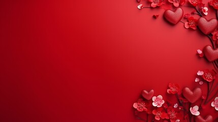 Red background, red backdrop, scene, chinese new year, valentine, love mood heart tone