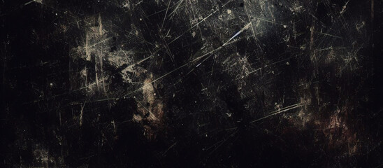 Seamless rough textured military, hunting or paintball camouflage pattern in a dark black and grey night palette. Tileable abstract contemporary classic camo fashion textile surface design texture