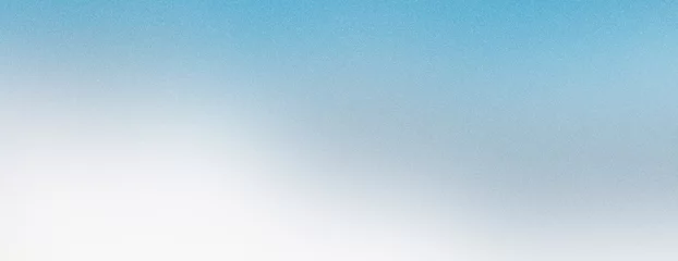 Fotobehang Ombre Light blue white color gradient background, smooth grainy texture effect, copy space  © AMK 