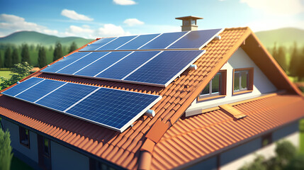 Fototapeta premium Solar panels, photovoltaic background