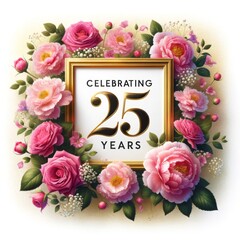 Luxurious 25th Anniversary with Lush Peonies