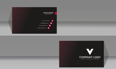 Business card for company branding office personal introduction creative corporate logotype business print premium elegance official as well as identity symbol visiting name stylish element badge foil