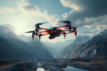 Drone fly sky 3D