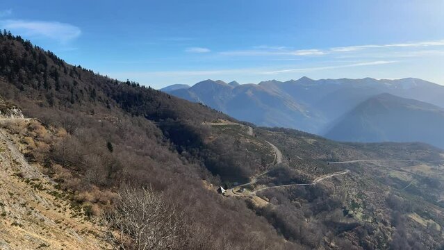 Route du col d'aspin - Mont&eacute;e - Panoramique