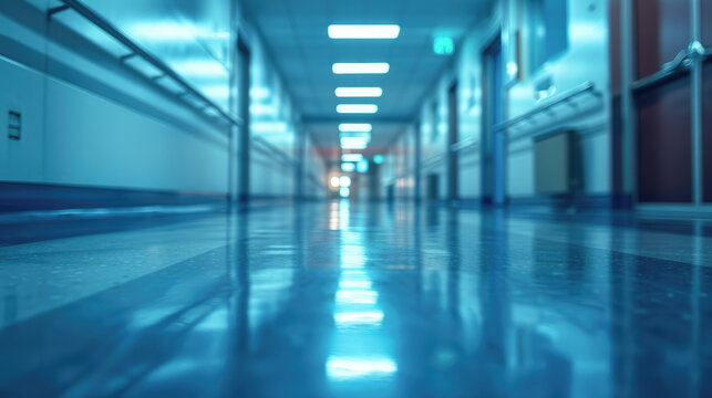 Medical hospital background image, soft focus technology, photo style, ultra high definition quality