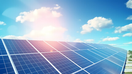 New generation energy system, photovoltaic background