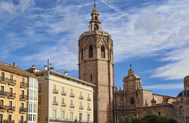 Church tower in Valencia, Spain - 740908706
