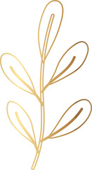 Tree plant leaves yellow decoration design.