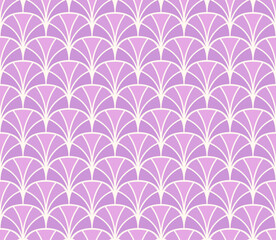 Cute seamless art deco pattern. Modern abstract vector background. Geometric floral texture.