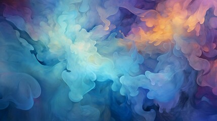 Abstract colorful smoke background illustration AI Generated