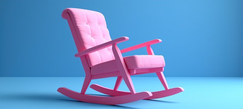 rocking chair with ribbon HD 8K wallpaper Stock Photographic Image
