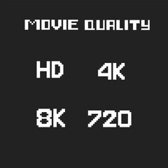 this is movie quality in pixel art with white color and black background ,this item good for presentations,stickers, icons, t shirt design,game asset,logo and your project.