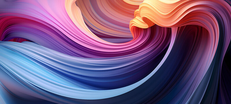 Neon Colors Swirling Flow