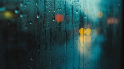 Raindrops on Window Texture for Fresh Rainy Day Backgrounds