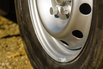 Car wheel, steel rim