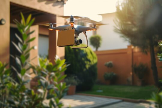 Smart package Drone Delivery companion planting guide. Box shipping v2p parcel drone delivery expansion transportation. Logistic tech expedited parcel mobility defense drone delivery