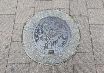 岡山県、ご当地マンホール