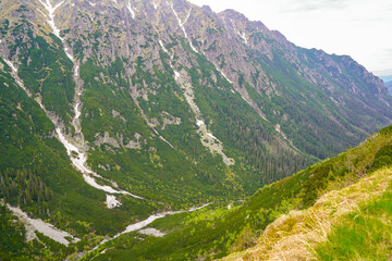 Morskie Oko , hike and panorama in the Tatras mountains