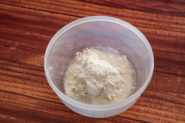 粉物の生地作り