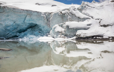 Lake in glacier