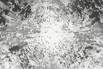 Dotted background made of black and white dots, silver dotted circle halftone pattern